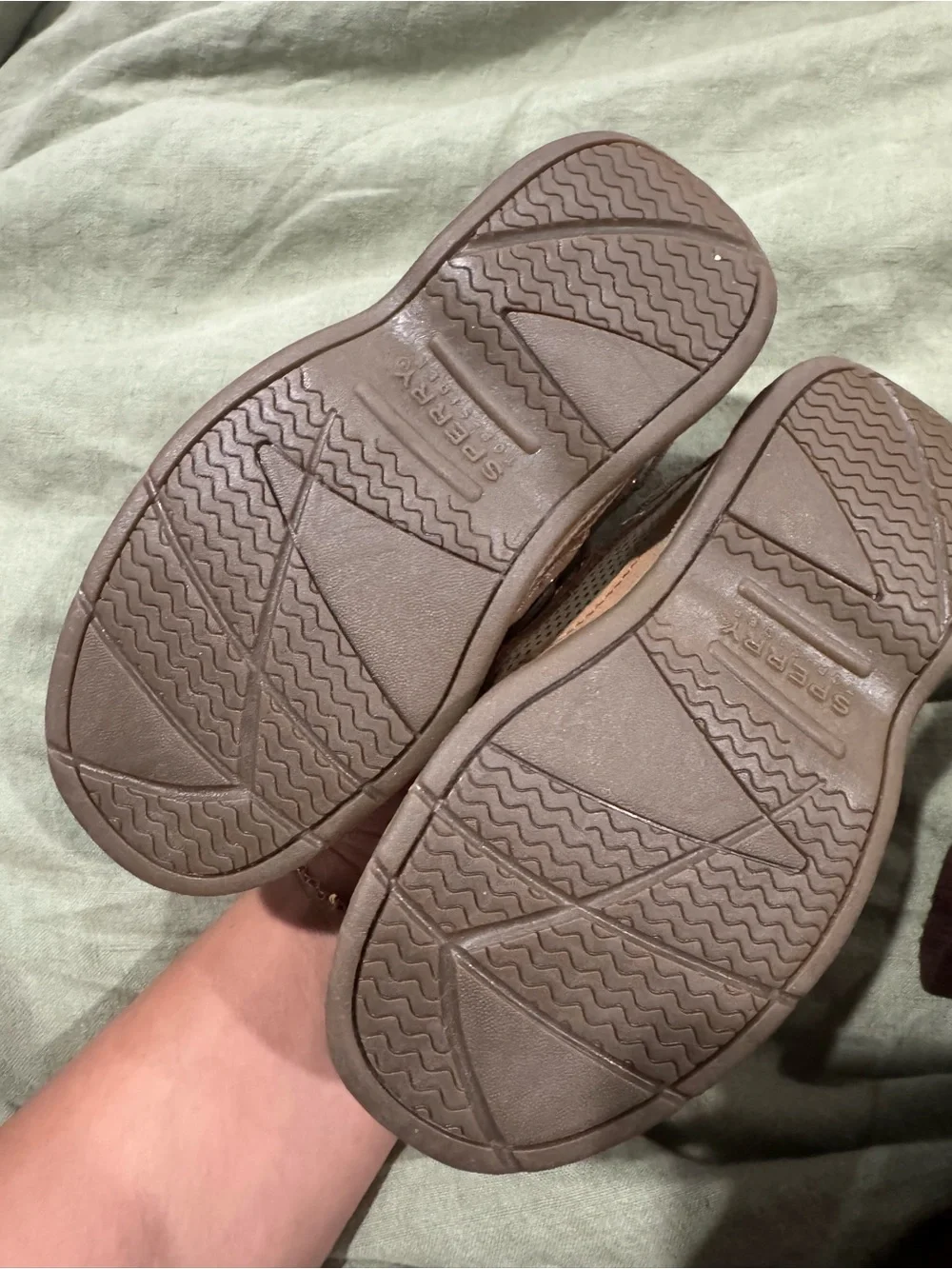 Sperry Kids Tan Moccasin Boat Shoes